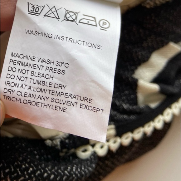 Farm Rio Sinead Jumpsuit Heart Print Sz Large Black Valentines Wide Leg Chic - Picture 7 of 14